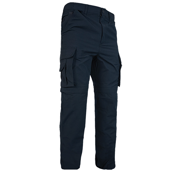 Ladies Navy Poly Cotton Cargo Pant