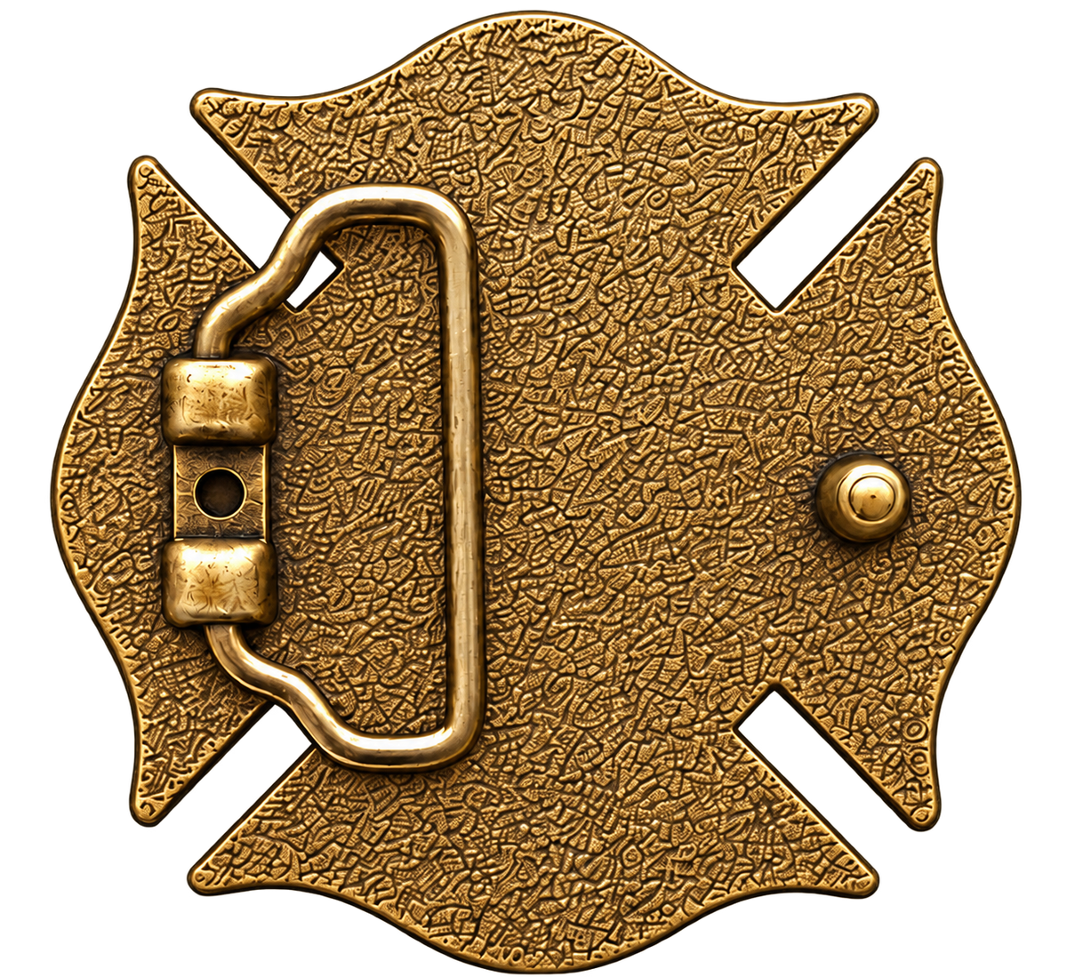 Brass Fire Department Buckle