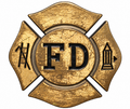 Brass Fire Department Buckle