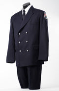 Mens Double Breasted 6 Button Navy Tunic Jacket