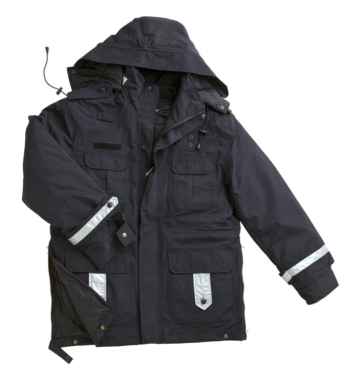 Safety Rain Parka w/ Reflective 3M Tape
