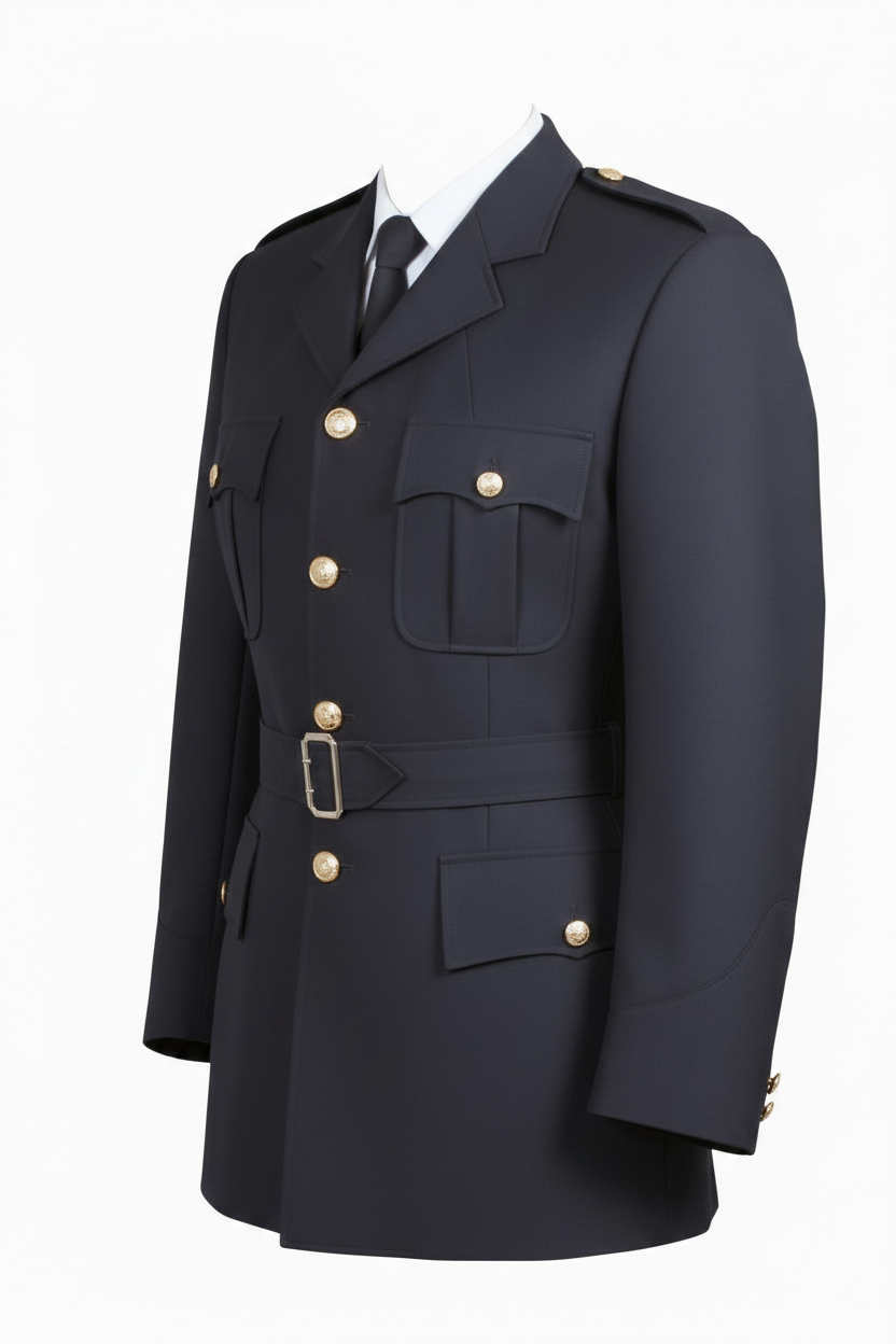 Ladies Single Breasted 4 Button Working Tunic Jacket