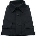 Ladies Navy Military Style Polywool Shirt Long Sleeve